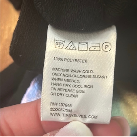 Iridescent Holographic Skeleton Costume M NWT - Picture 10 of 12